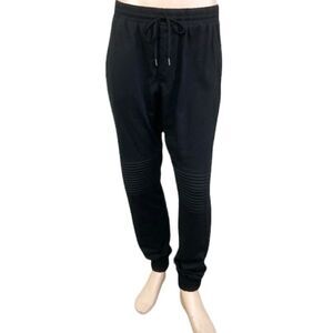 Basement Mens Drawstring Elastic Waist Knee Panel Jogger Sweatpants Black XL